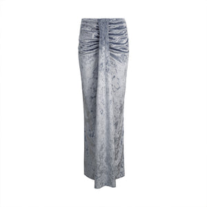 Blue velvet Maxi Skirt