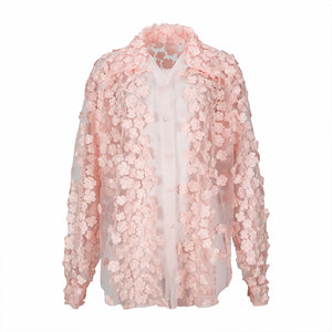 Pink Flowers Shirt
