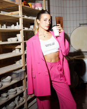 Load image into Gallery viewer, Pink Pinstripe Blazer