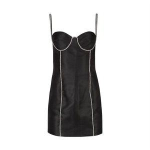 Black Mini Dress W/ Rhinestones