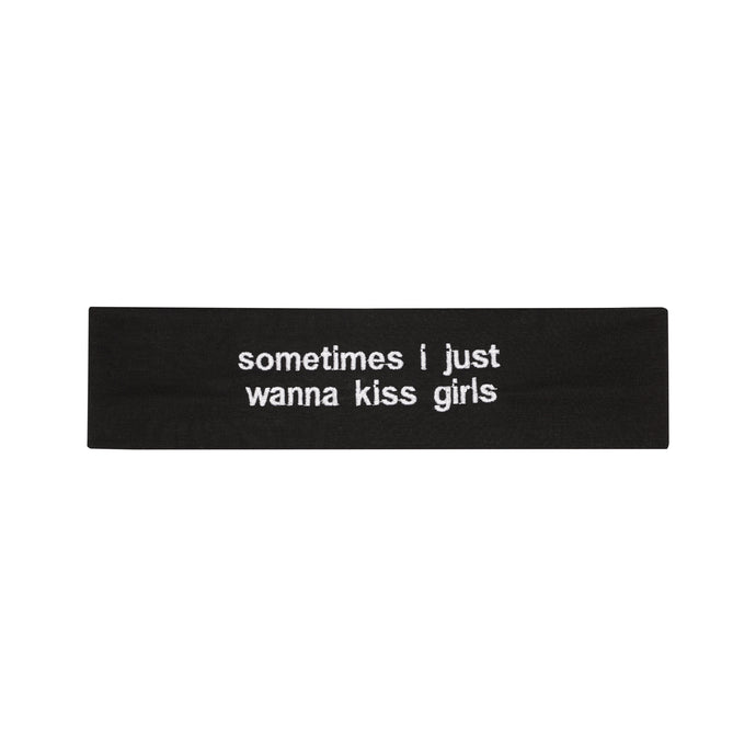 Black Embroidered Headband