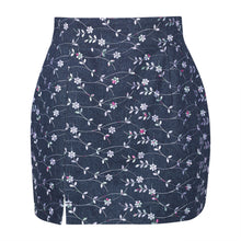 Load image into Gallery viewer, Floral Denim Skirt