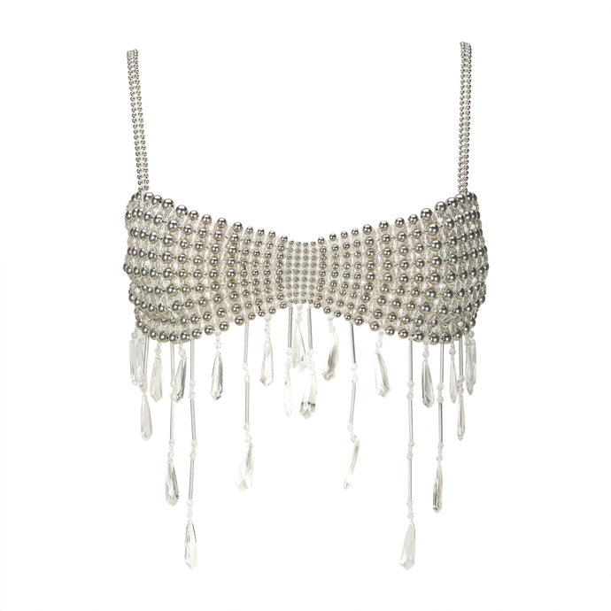 Hand Beaded Crop Top