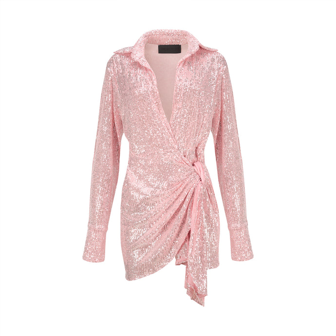 Pink Sequins Dress