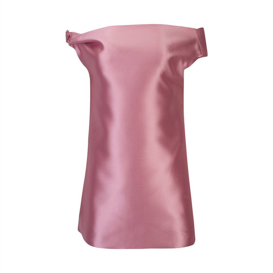 Off-Shoulders Pink Mini Dress