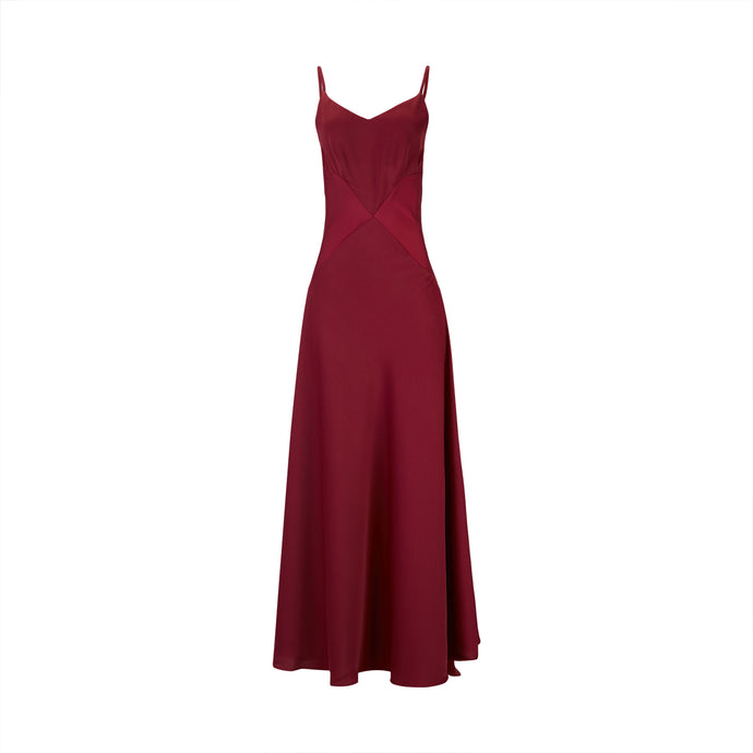 Burgundy Long Dress
