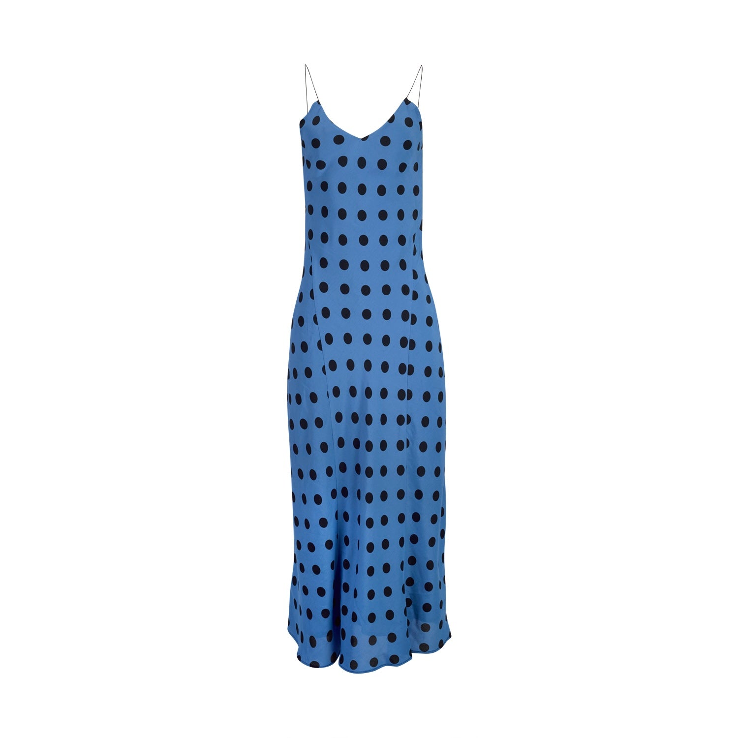 Blue Polka Dot Dress L Blue Polka Dot Dress L