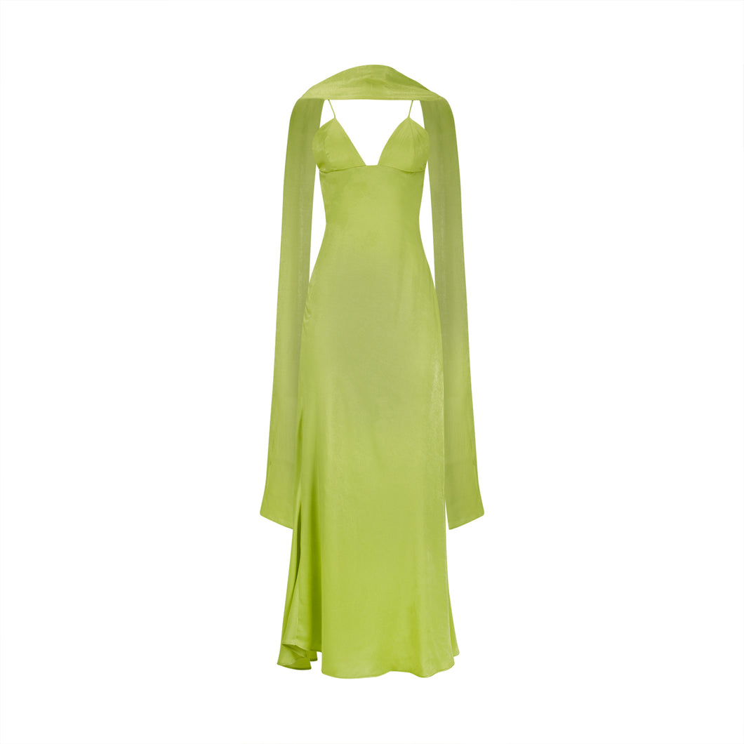 Lime Green Maxi Dress S Lime Green Maxi Dress S