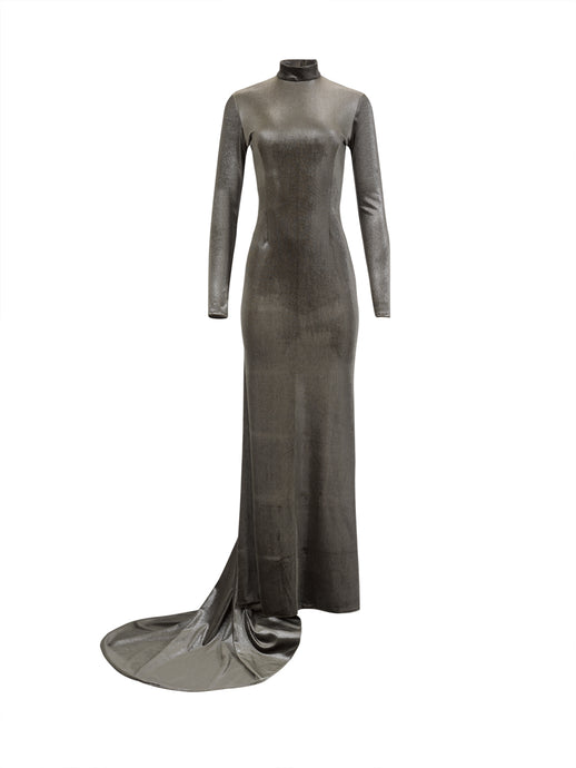Green Velvet Gown