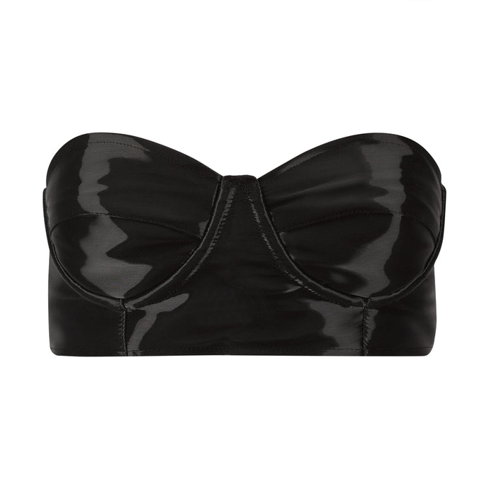 Black Organza Bra Top