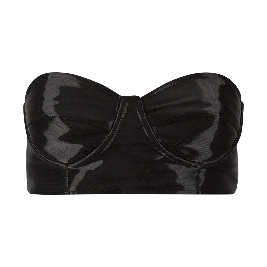 Black Organza Bra Top