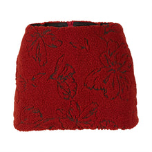 Load image into Gallery viewer, Red Embroidered Mini Skirt