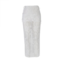 Load image into Gallery viewer, White Crochet Layered Skirt