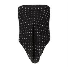 Load image into Gallery viewer, Black And White Polka Dot Scarf Top