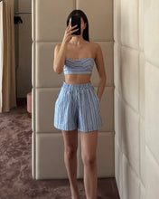 Load image into Gallery viewer, Blue &amp; Green Striped Top