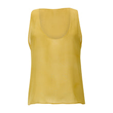 Load image into Gallery viewer, Yellow Semi-Sheer Top