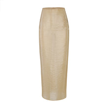 Load image into Gallery viewer, Beige Organza Midi Skirt