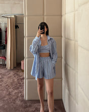 Load image into Gallery viewer, Blue &amp; Green Striped Top
