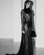 Load image into Gallery viewer, Black Lace Maxi Dress