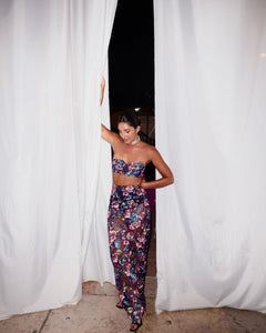 Embroidered Midi Skirt