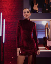 Load image into Gallery viewer, Velvet Mini Dress