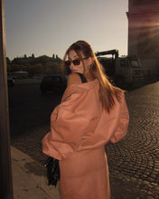 Load image into Gallery viewer, Burnt Orange Suede Bomber Jacket