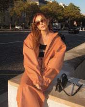 Load image into Gallery viewer, Burnt Orange Suede Bomber Jacket