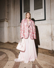 Load image into Gallery viewer, Pink Floral Jacquard Blazer