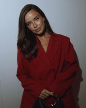 Load image into Gallery viewer, Red Pinstripe Blazer