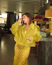 Load image into Gallery viewer, Yellow Velvet Jacket