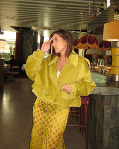 Yellow Velvet Jacket