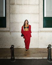 Load image into Gallery viewer, Red Pinstripe Trousers