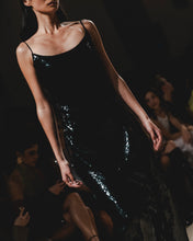 Load image into Gallery viewer, Black Sequins Maxi Dress