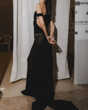 Load image into Gallery viewer, Black Sheer Maxi Gown