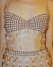 Load image into Gallery viewer, Hand Beaded Crop Top