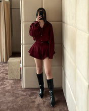 Load image into Gallery viewer, Burgundy Corduroy Set