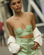 Load image into Gallery viewer, Green Polka Dot Bralette