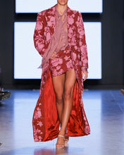 Load image into Gallery viewer, Red &amp; Pink Embroidered Coat
