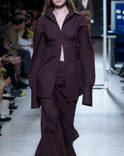Load image into Gallery viewer, Brown Mauve Pinstripe Shirt