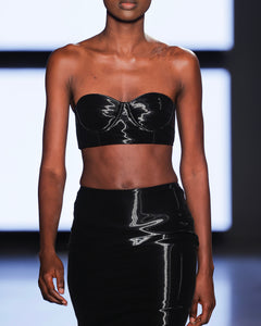 Black Organza Bra Top