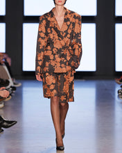 Load image into Gallery viewer, Orange &amp; Brown Embroidered Bermuda Shorts