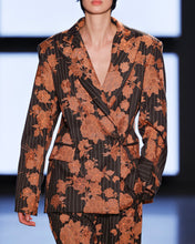 Load image into Gallery viewer, Orange &amp; Brown Embroidered Blazer