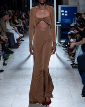 Load image into Gallery viewer, Brown Cut Out Jersey Gown
