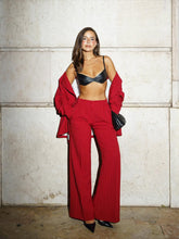Load image into Gallery viewer, Red Pinstripe Trousers