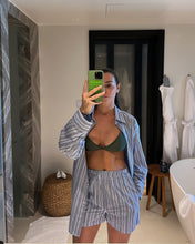 Load image into Gallery viewer, Blue &amp; Green Striped Set