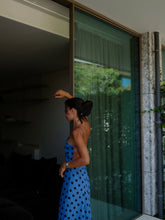Load image into Gallery viewer, Blue Polka Dot Dress