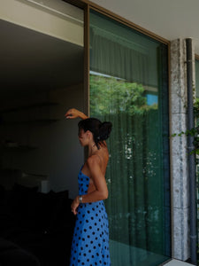 Blue Polka Dot Dress