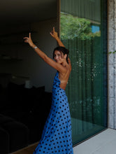 Load image into Gallery viewer, Blue Polka Dot Dress