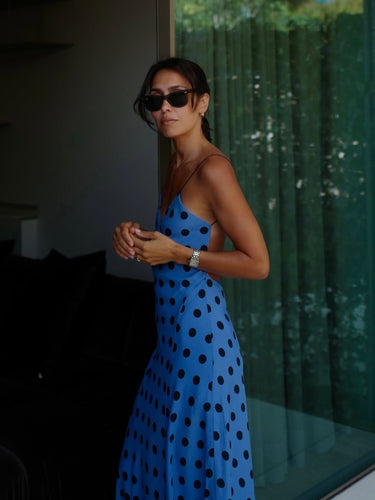 Blue Polka Dot Dress