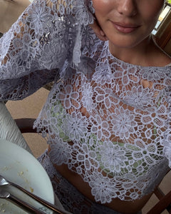 Lilac Floral Top